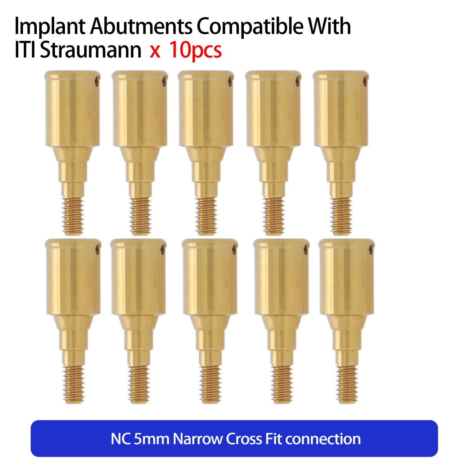 Dental Locator Attachment Abutment NC/RC Fits Straumann ITI 1.0-5.0mm Removable