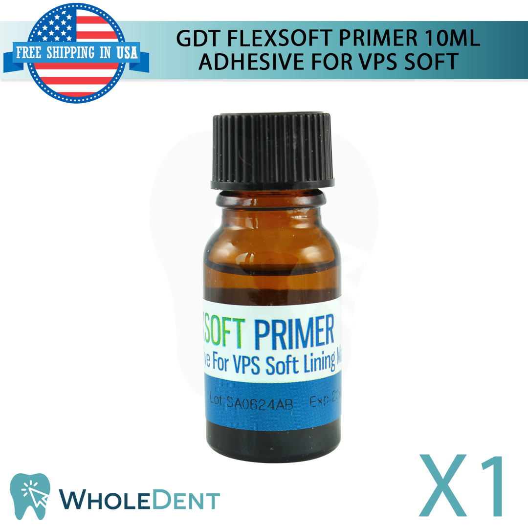 1X Dental GDT Supplies Flex Soft Denture Acrylic Based Primer 10ml