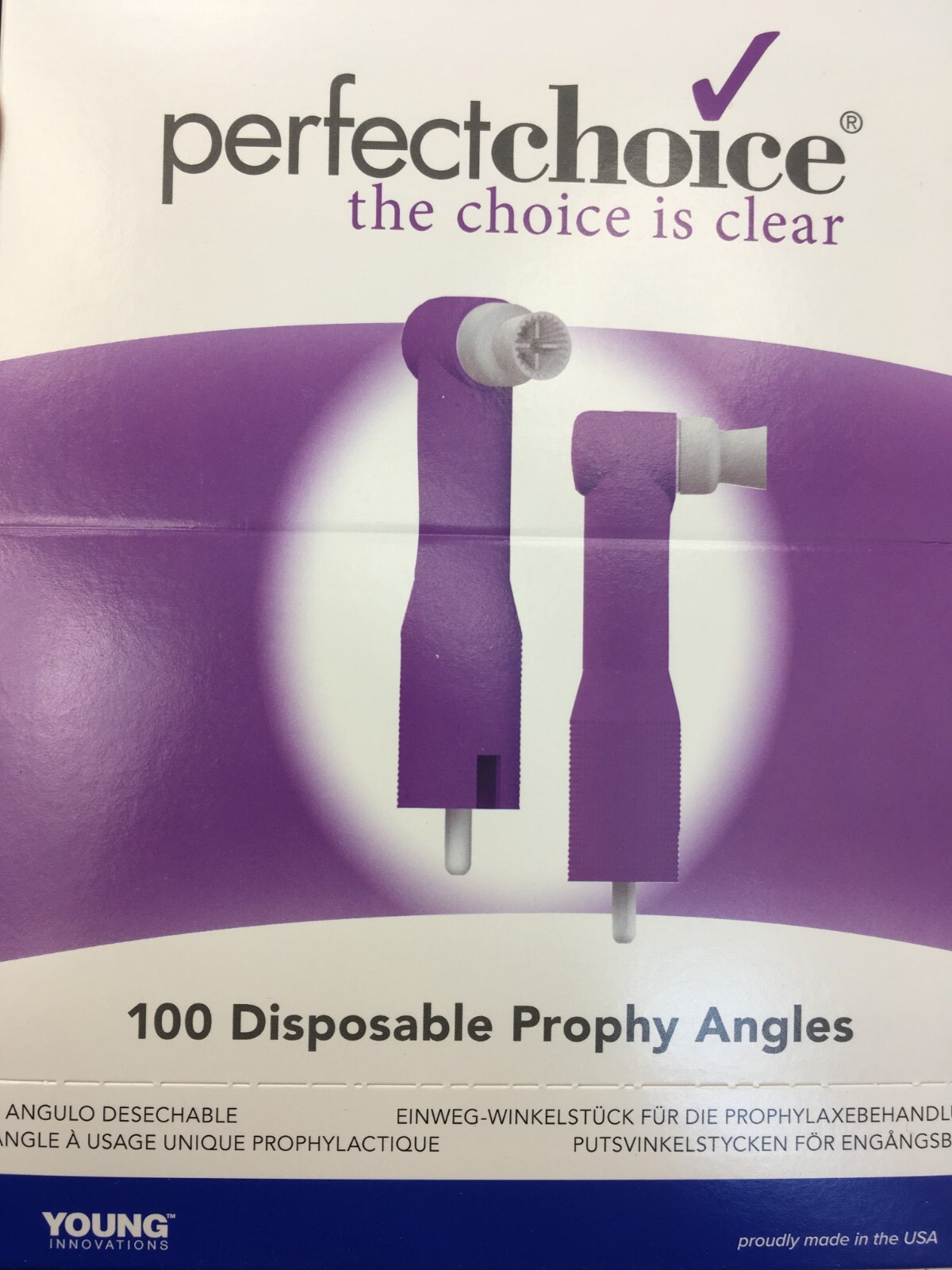 Perfect Choice Disposable Prophy Angles 100/Pk Soft Grey Cups #514610