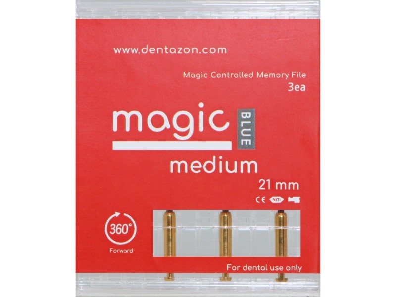 Endodontic Magic Blue Root Canal File 1 box (3EA.) 21mm,25mm,31mm