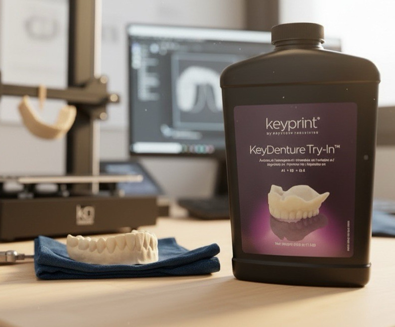 KeyDenture Try-In A1 (1kg) – Biocompatible & High Surface Quality Resin Exp 2/25