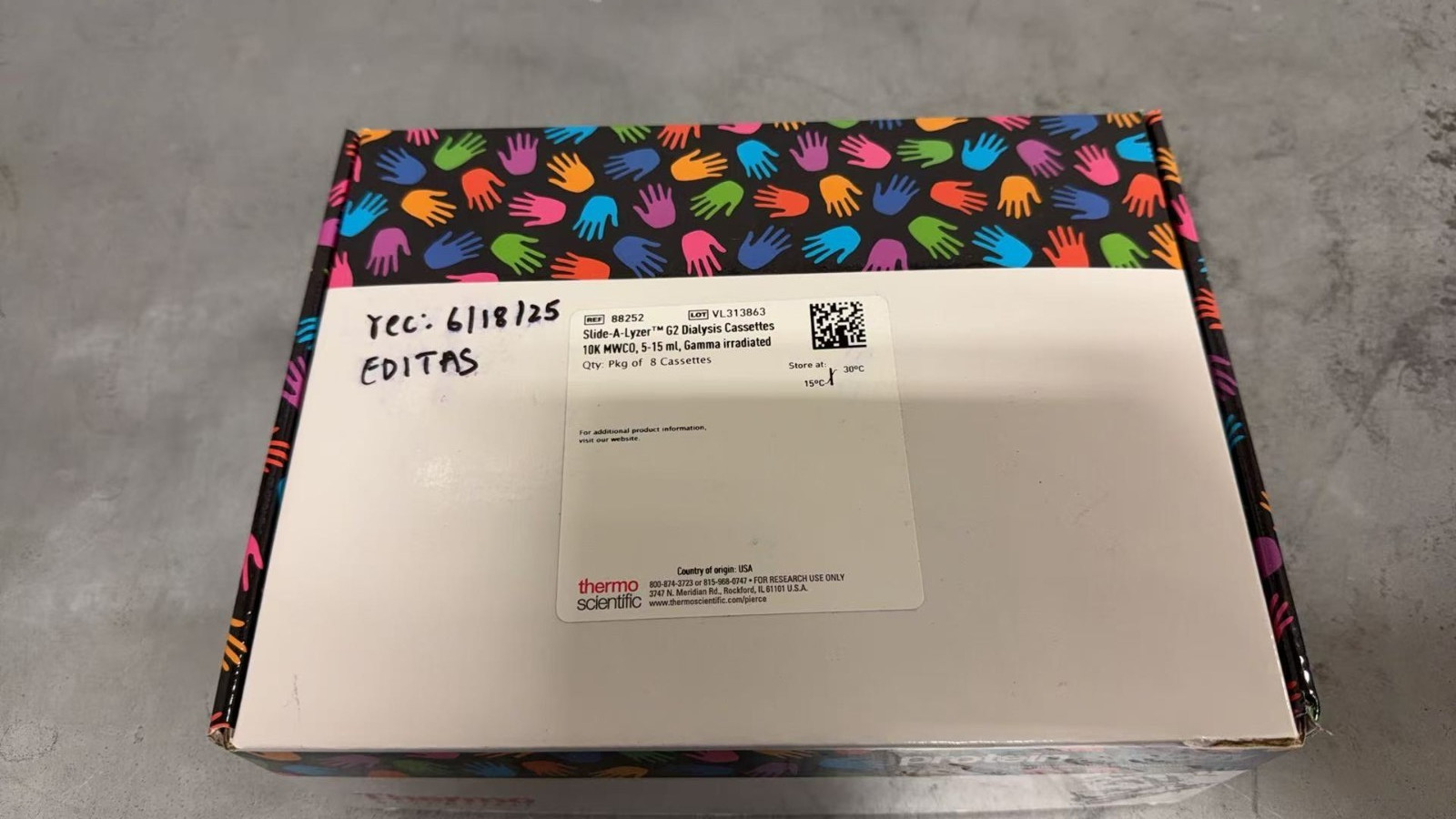 Thermo Scientific 88252 Slide A Lyzer G2 Dialysis Cassettes 10K MWCO, 7 left