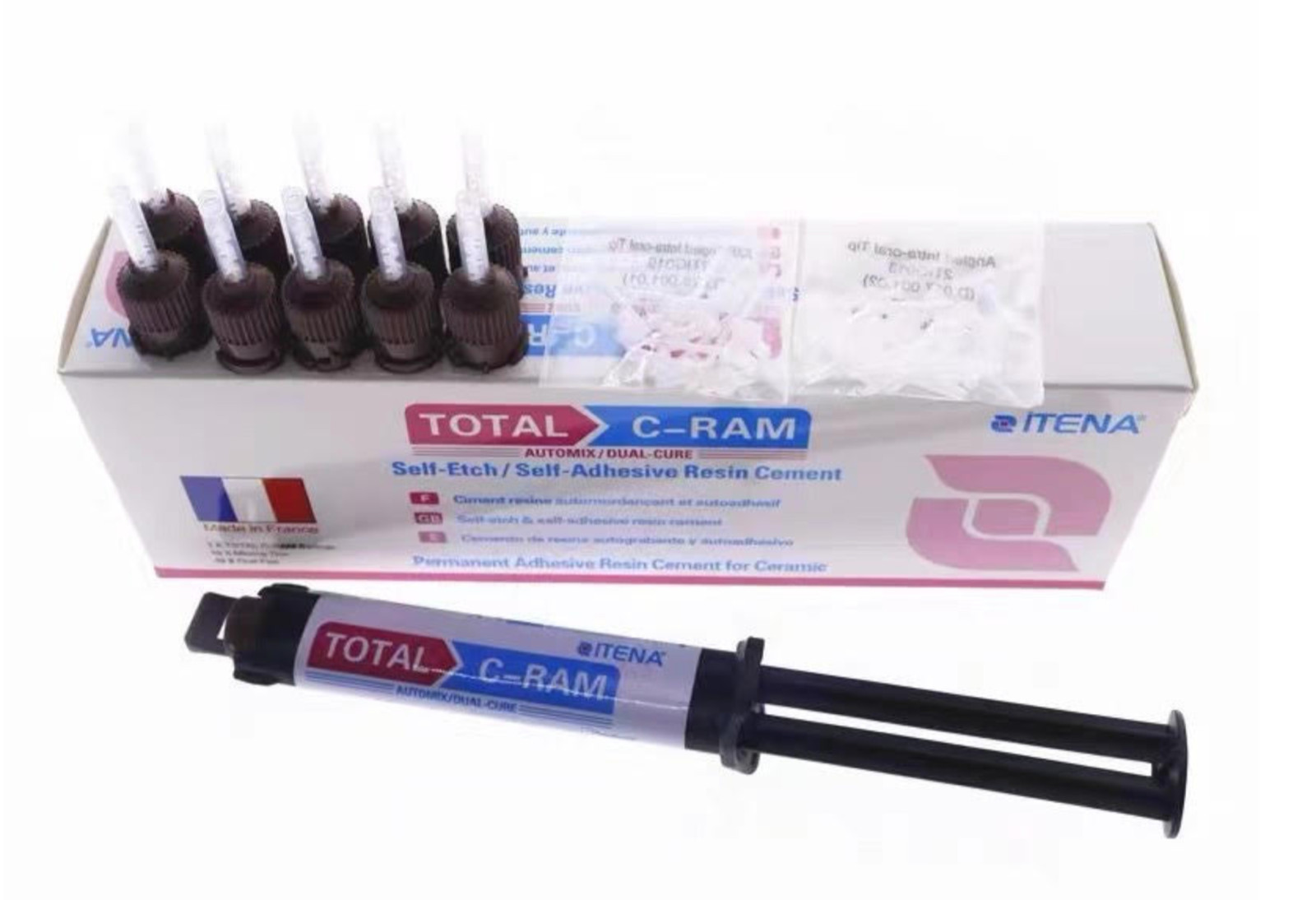 Itena TotalC-Ram Syringe 8gm Translucent Automix Dual Core Dental Care