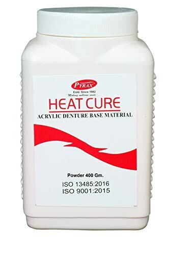 Dental HEAT CURE Acrylic Denture Base Material 400gm Powder