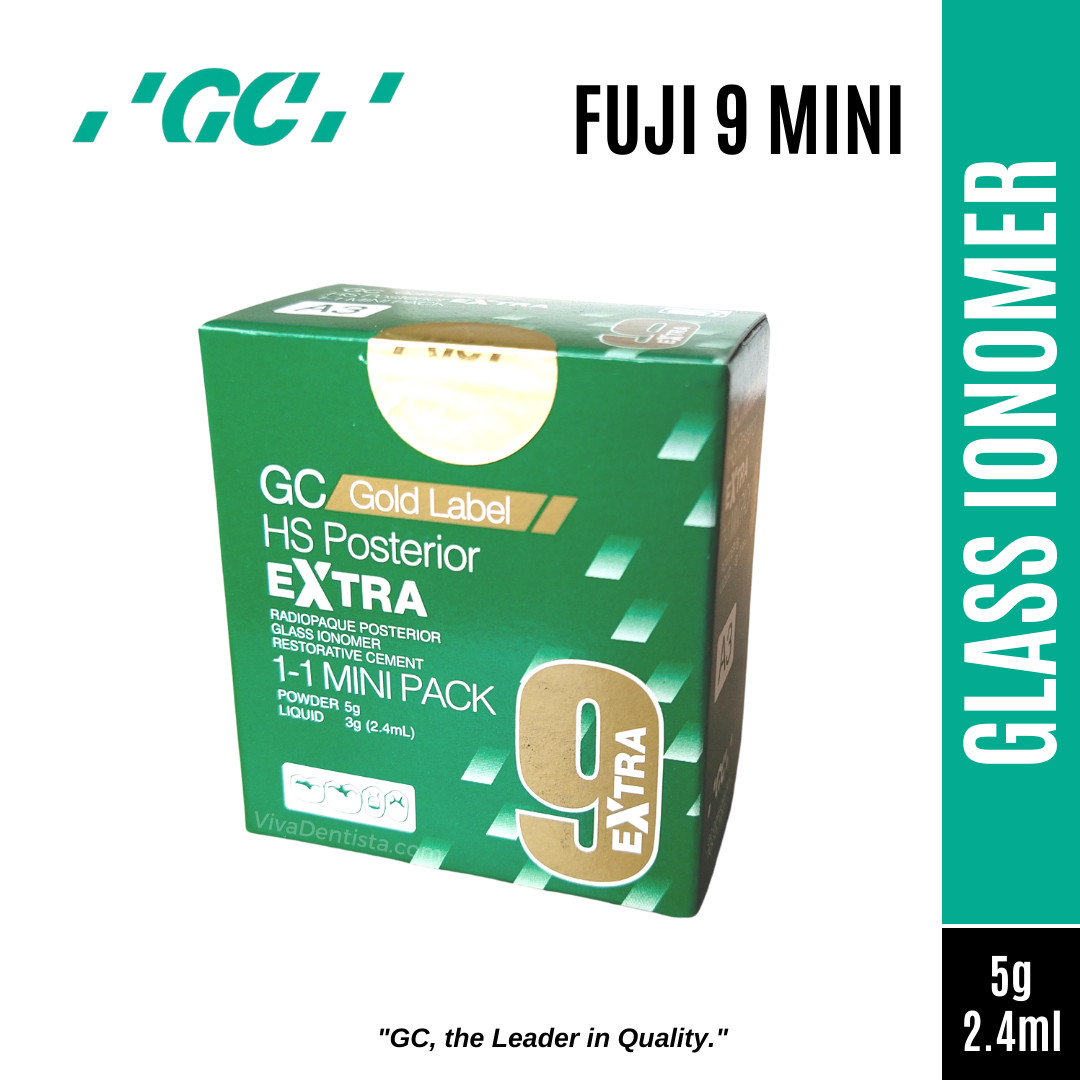 GC Fuji IX Gold Label 9 Mini Pack Dental HS Radiopaque Posterior Extra