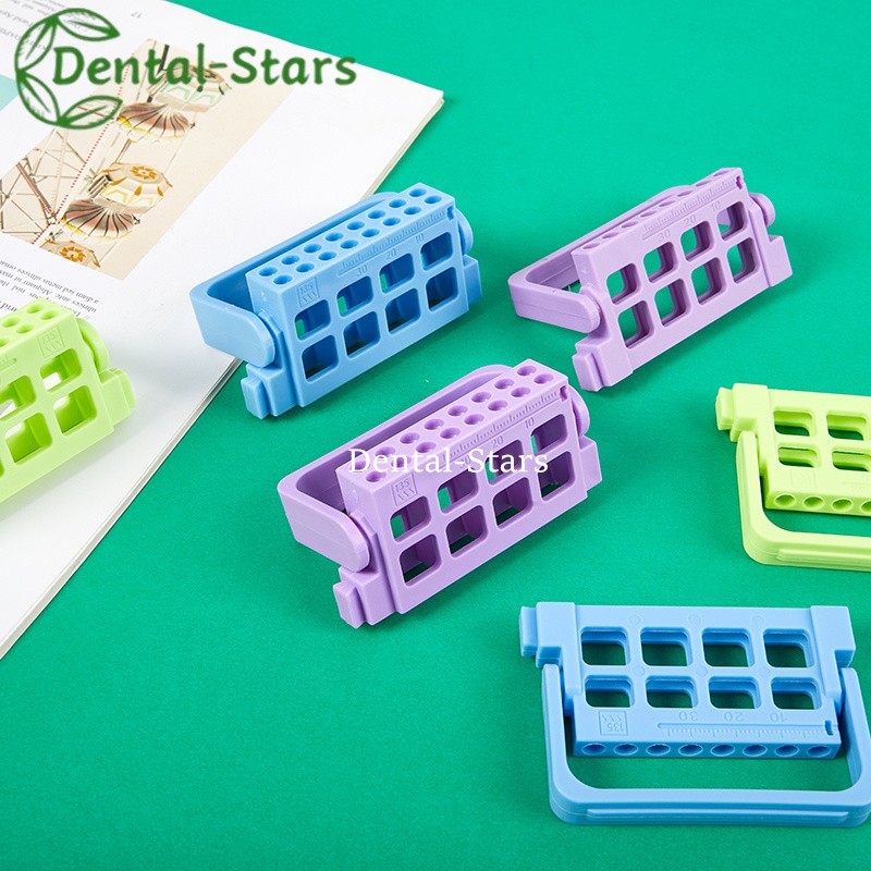 8/16 Holes Dental Bur Endo Files Block Holder Stand Autoclave Disinfection Box
