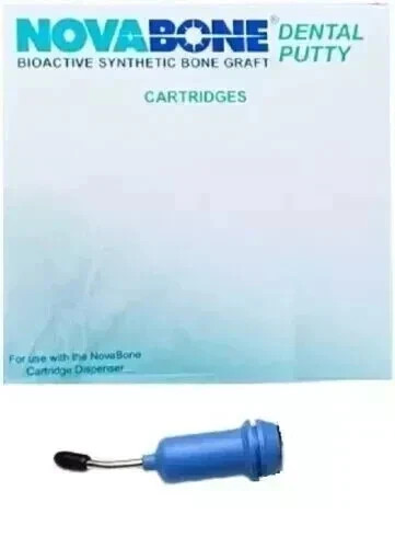Novabone Putty Bioactive Synthetic bone graft 1 Cartridges .25 cc X 1 FREE SHIP