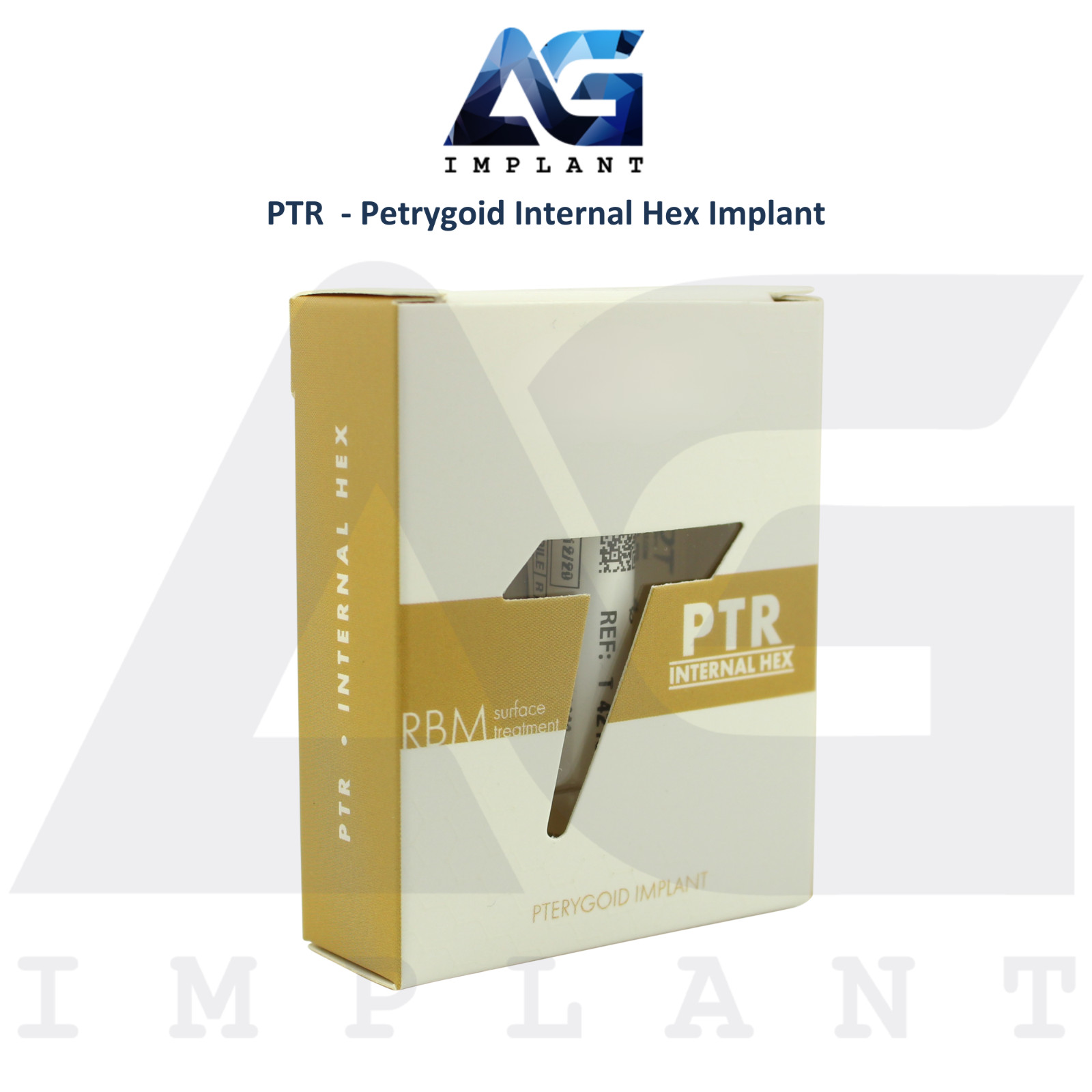 PTR – Petrygoid Int Hex Dental Fixture 2.42mm Connection System Ø4.2mm RBM