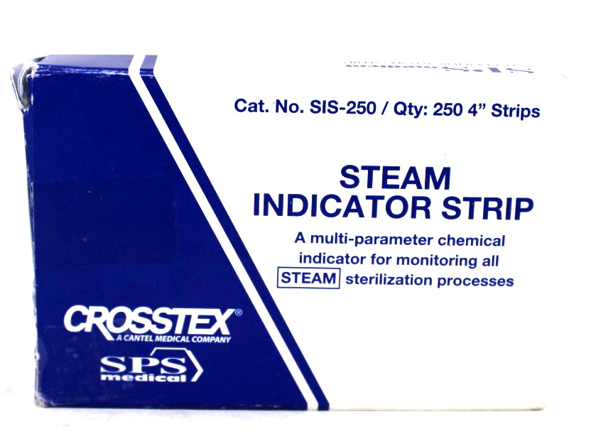 Crosstex SIS-250 Steam Indicator Strip 4″ – 250/BX Exp 5/28