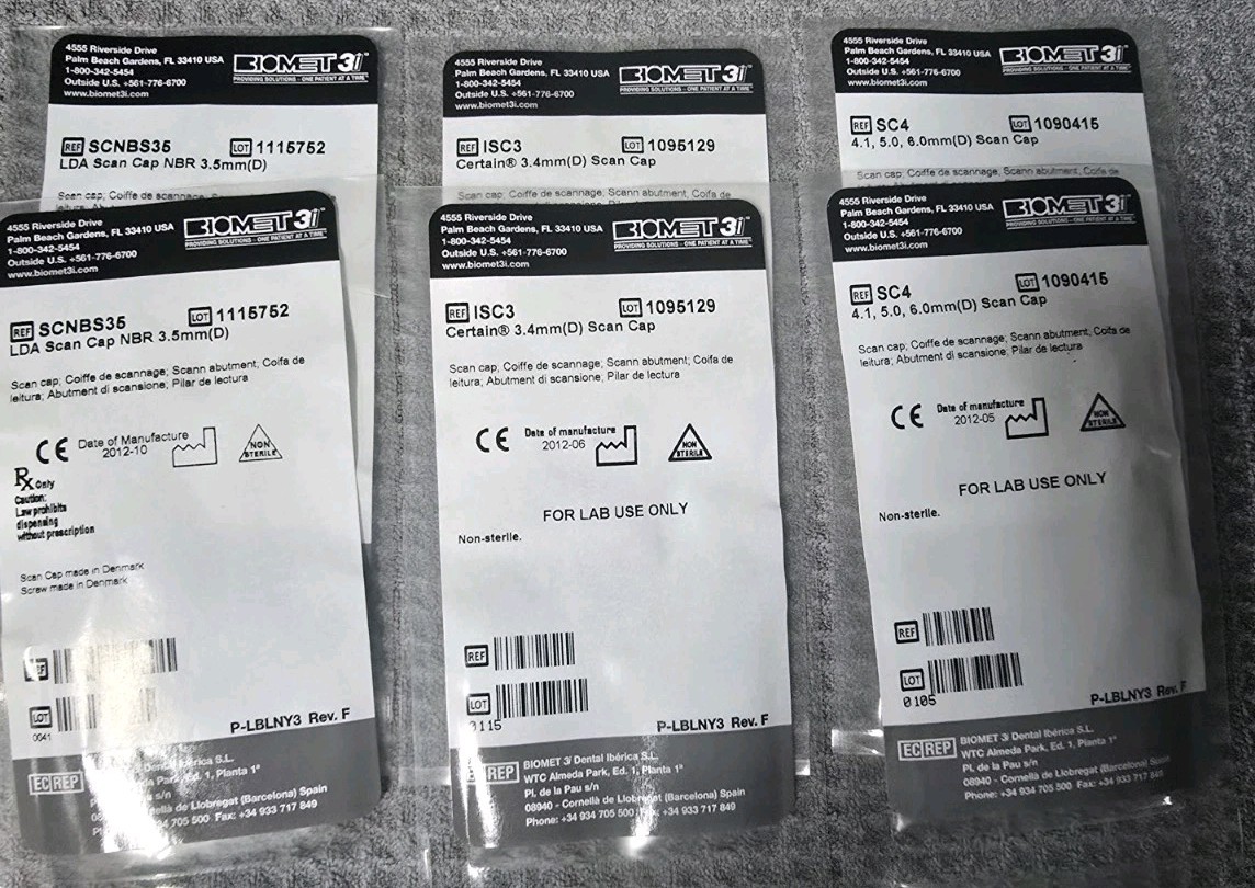 BIOMET 3i Scan Cap Lot
