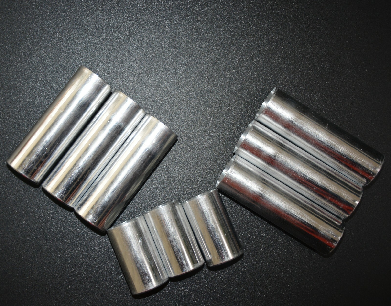 100Pcs 25.5mm Dental Empty Aluminum Tubes Cartridges for Making Flexible Denture