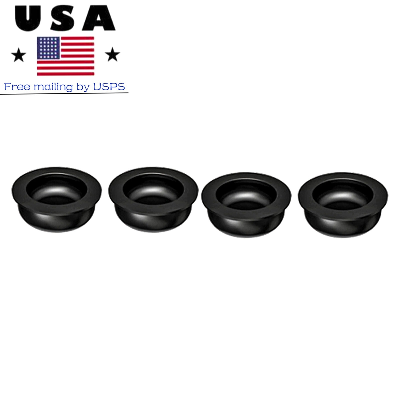 US Dental Locator Black Processing Replacement Male Inserts Caps Overdenture Set