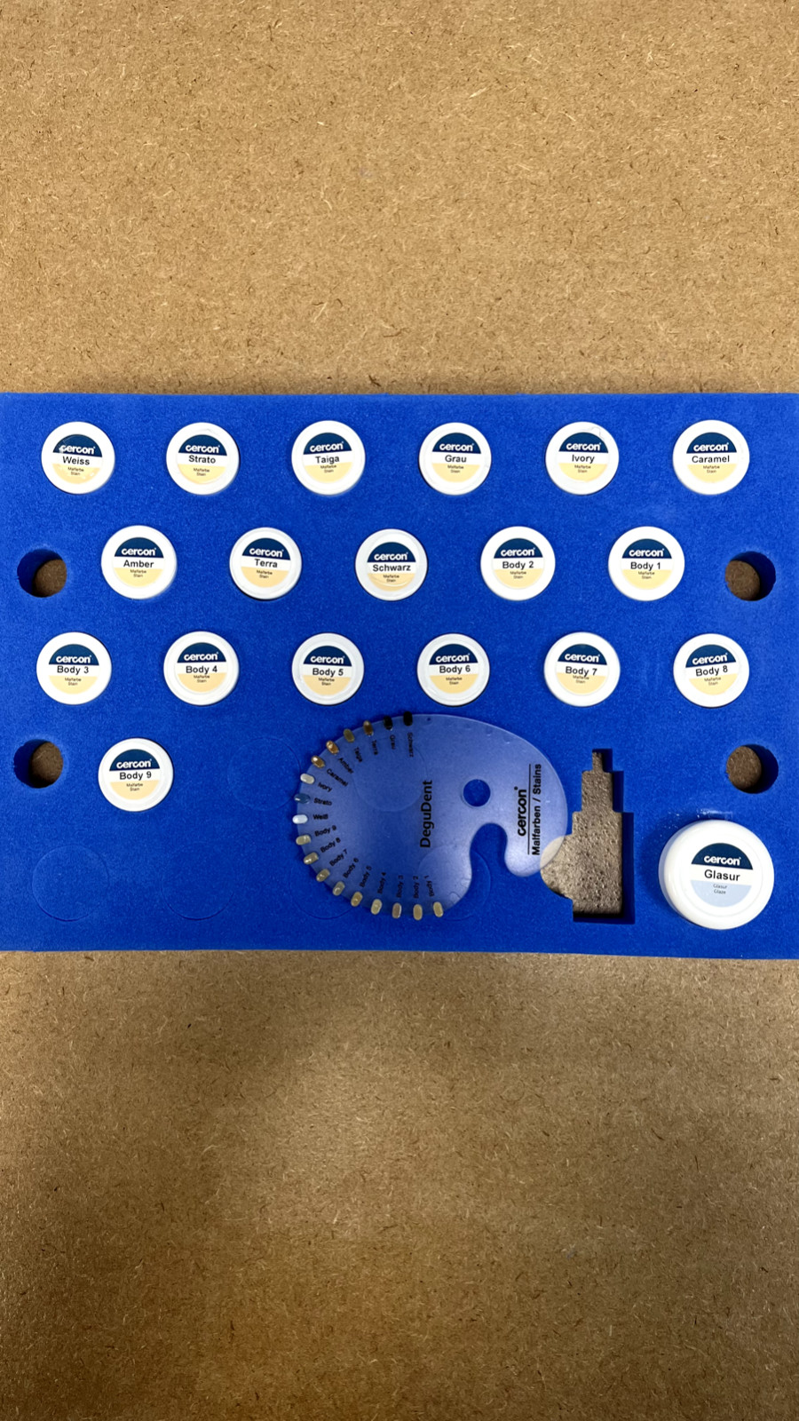 Cercon DeguDent Glaze Kit (5367363402) Missing Stain Liquid Only