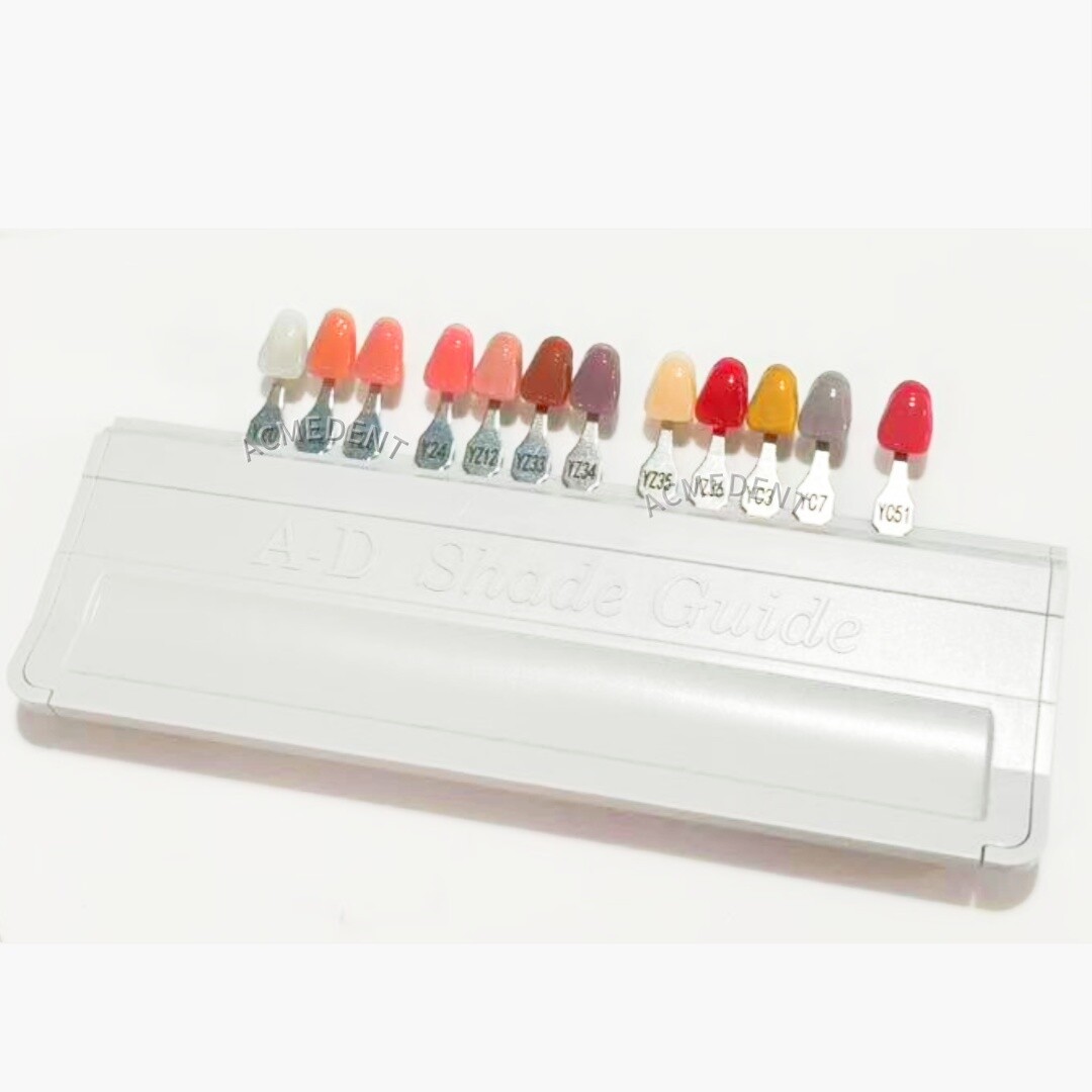 Gum Shade Gingiva Color Plate Indicator Tri-Color Gummy Pink Composite Resin
