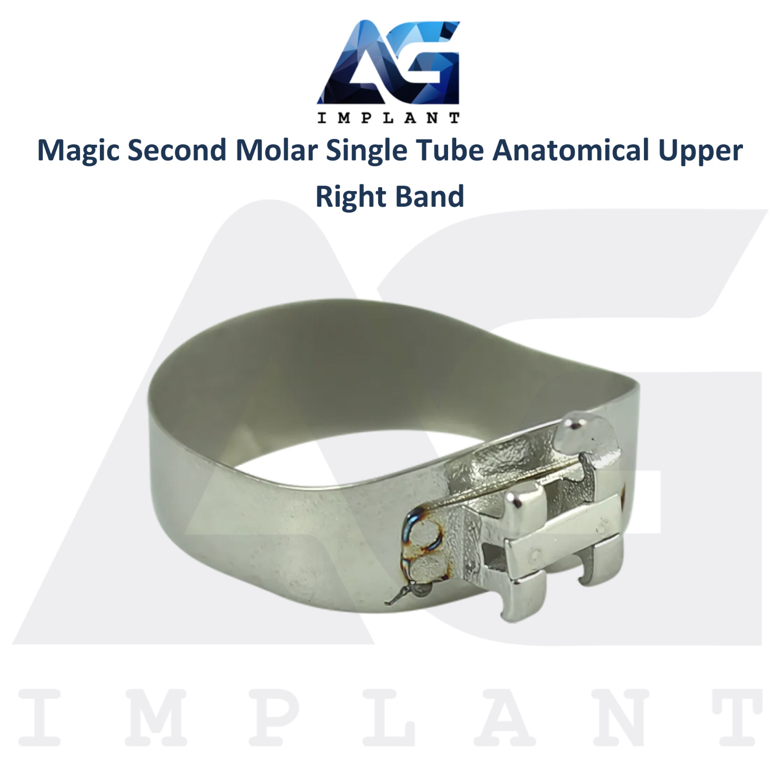 10 Dental Magic Second Molar Single Tube Anatomical Upper Right Ortho Band Lab