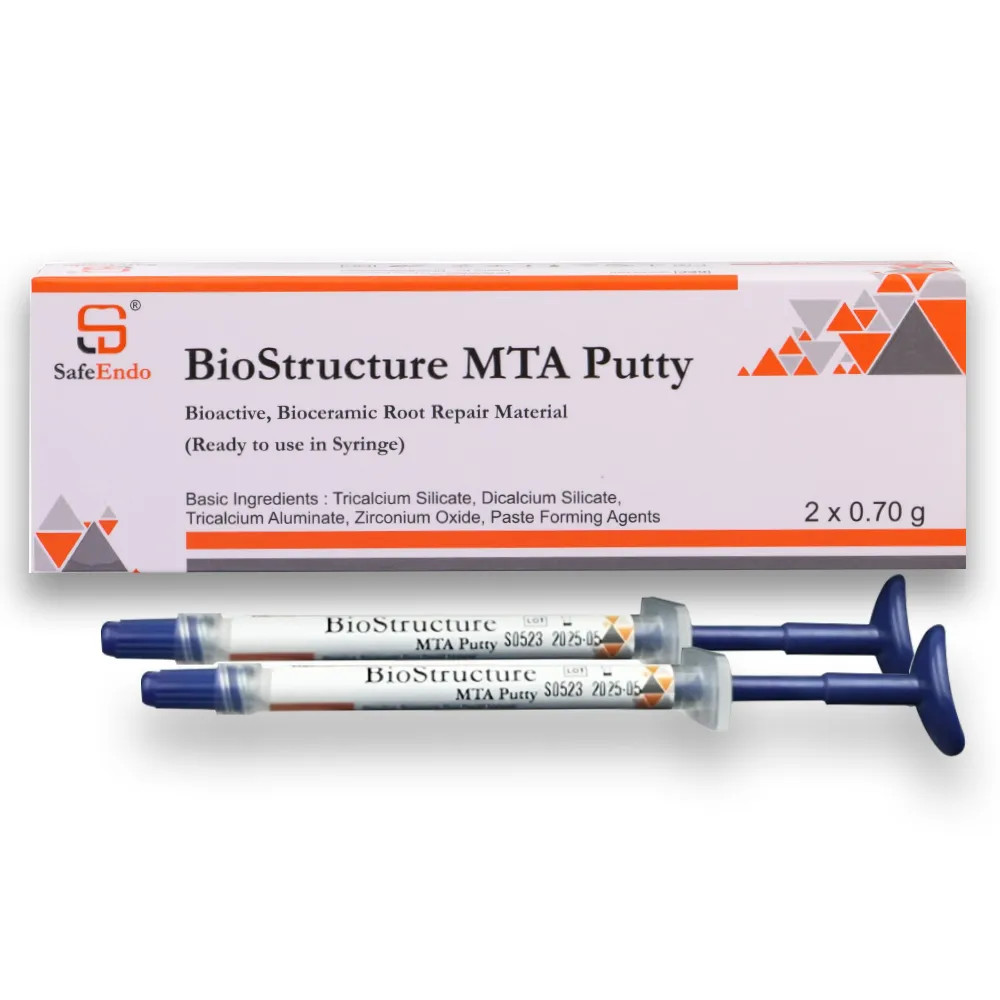 SafeEndo Biostructure MTA putty is a bioactive bioceramic material