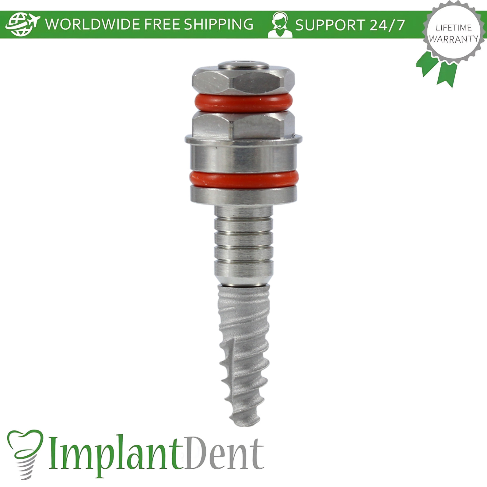 X10 CNP Spiral Conical Hex 2.25mm Dental Fixture Narrow Platform NP Ø3.5mm