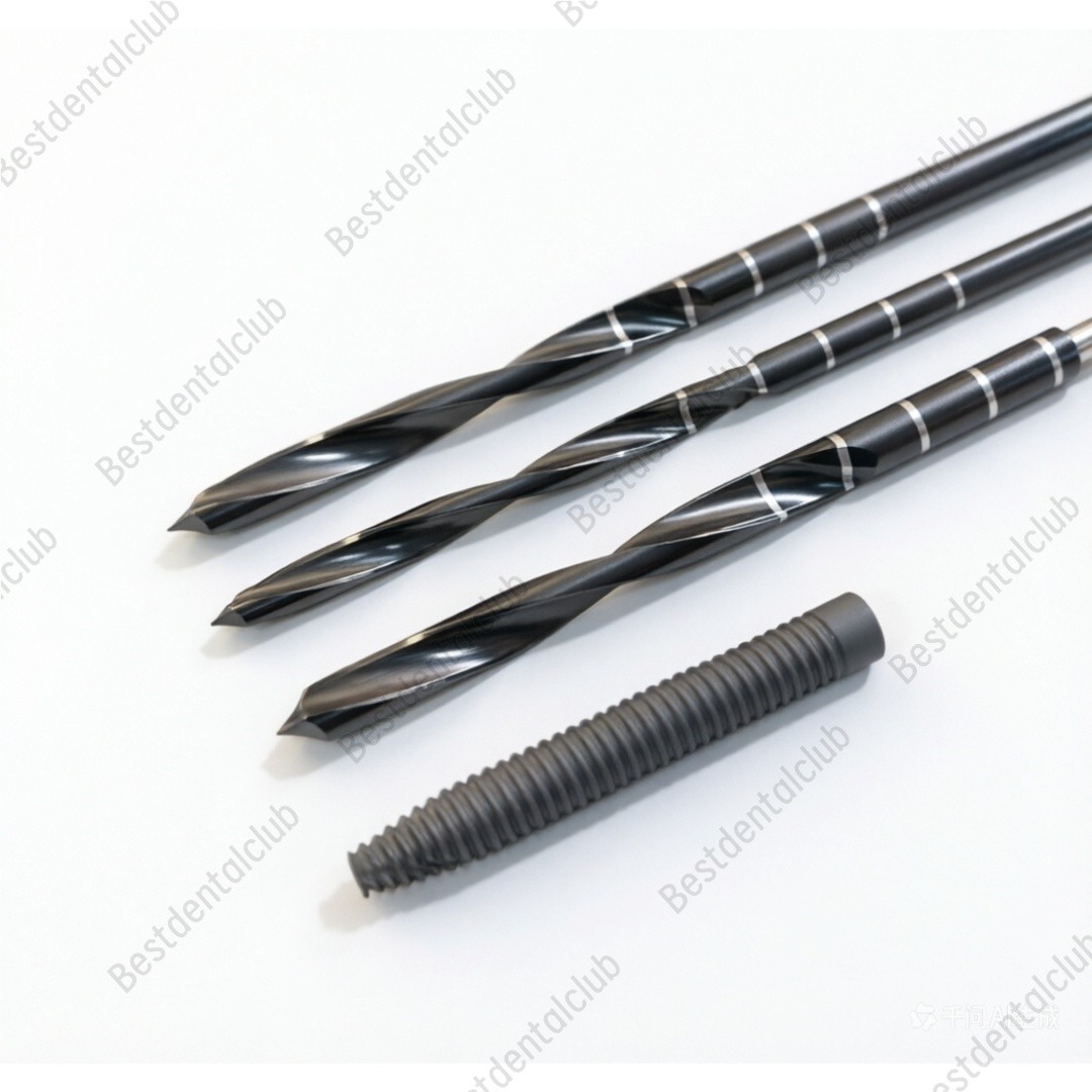 Dental Implant Zygomatic Drills DLC Coating Lengthen Drill For Zygomatic Implant