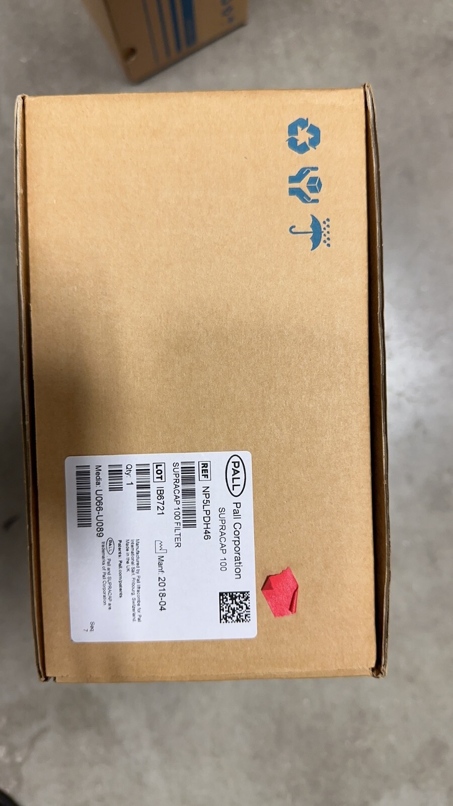 Pall NP5LPDH46 Supracap 100 Filter MFG 2018 NEW