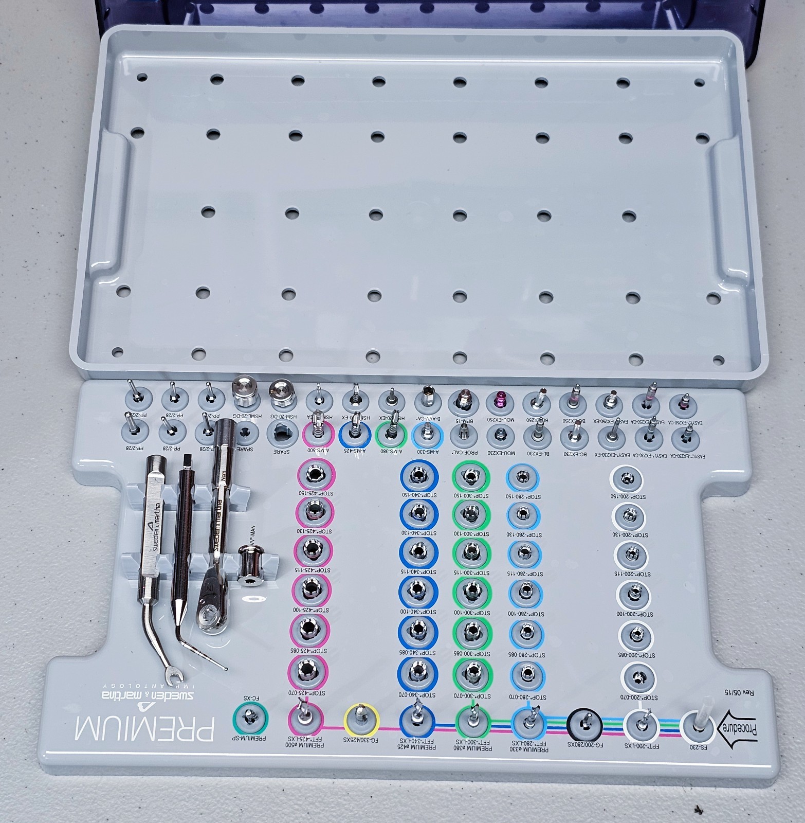 SWEDEN & MARTINA IMPLANTTOLOGY PREMIUM KIT, NEW OPEN, NO BOX