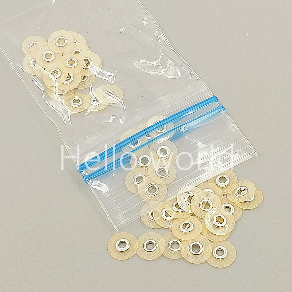 50 Pcs/Pack Dental Discs Wheels Composite Finishing Polishing 9.5mm Color-Coded