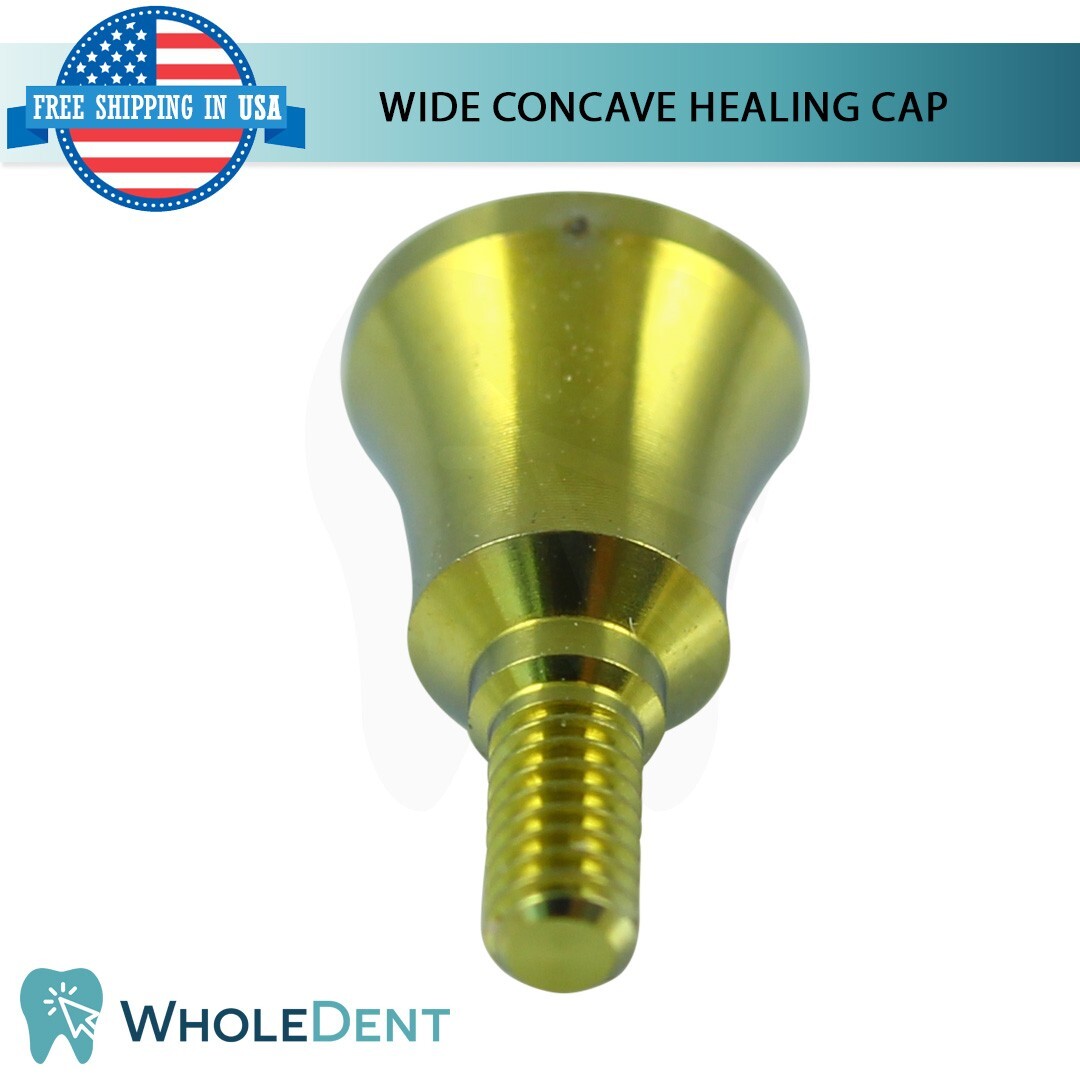 X5 Dental Concave Anatomic Healing Cap Ø5.5mm Titanium Abutment Int Hex 2.42