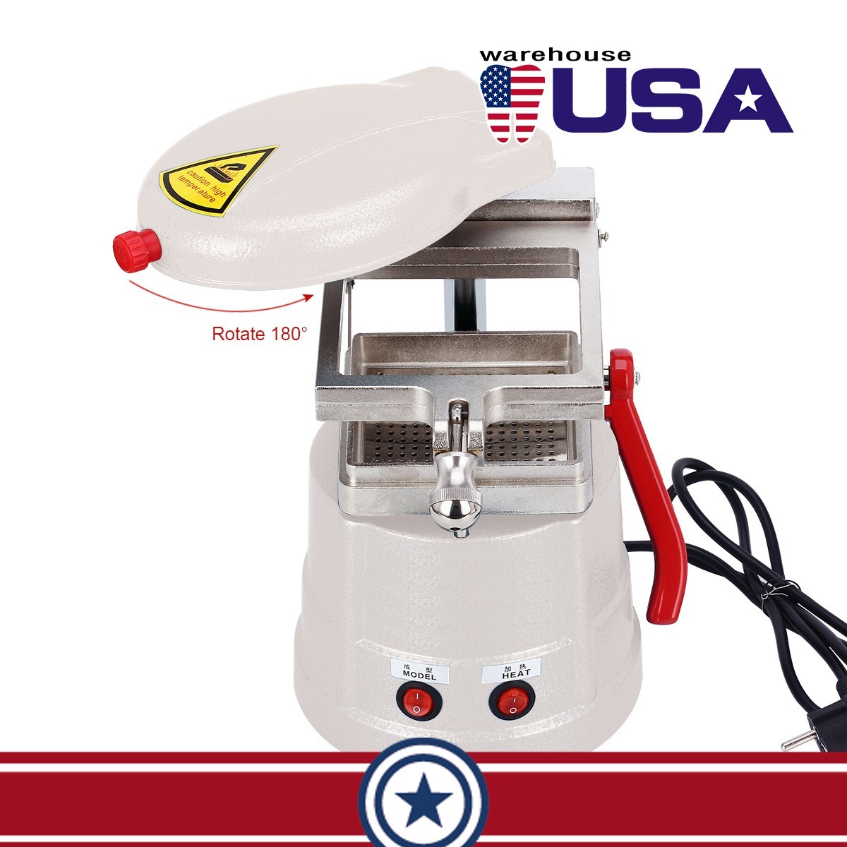 Dental Vacuum Molding Forming Machine Former Heat Thermoforming Lab Equipment