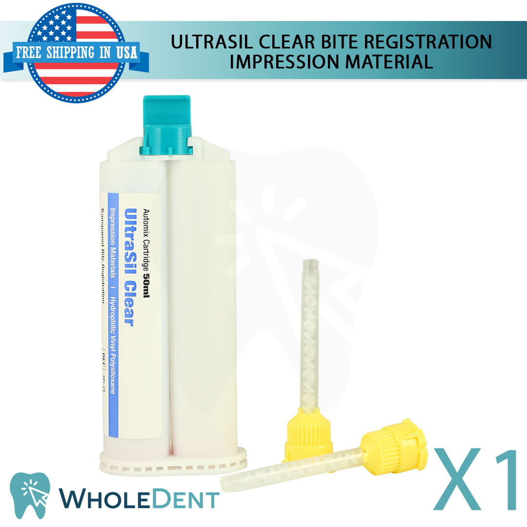 UltraSil VPS Clear Bite Registration Dental Impression Material Cartridge 50ml