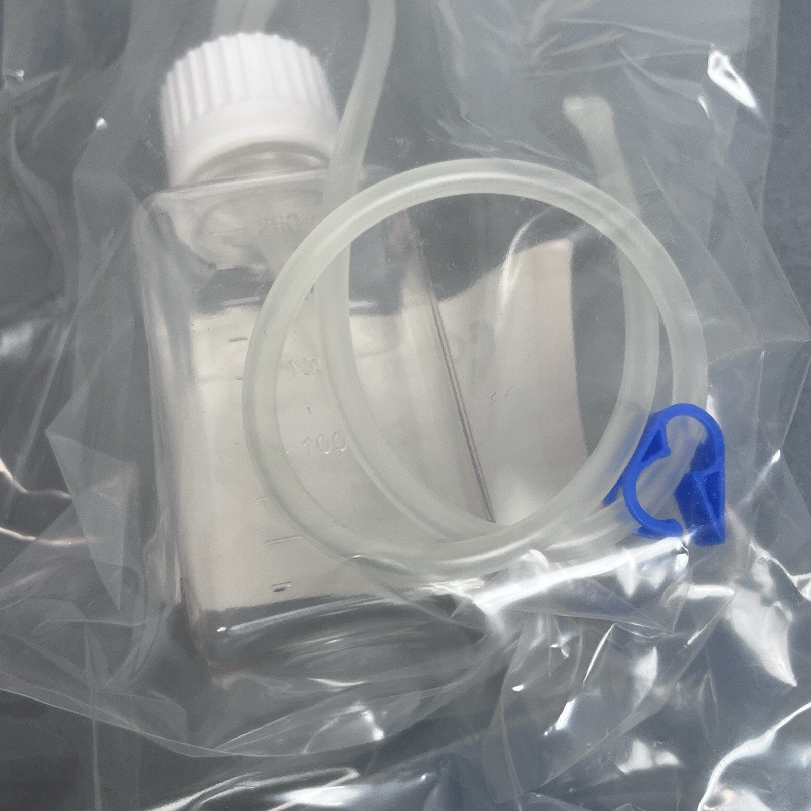 Chemglass Media Bottle Assembly 250 ml 2 Port PETG Case of 10 Bottles