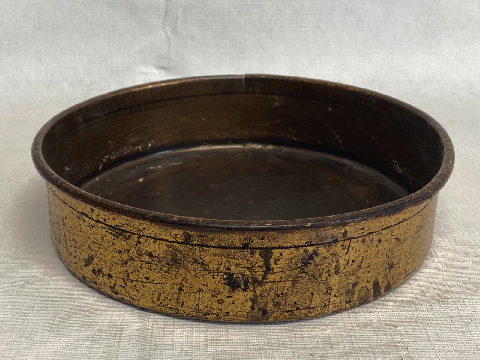 Test Sieve 8” ID Full Height Brass Collecting Pan 2” Depth