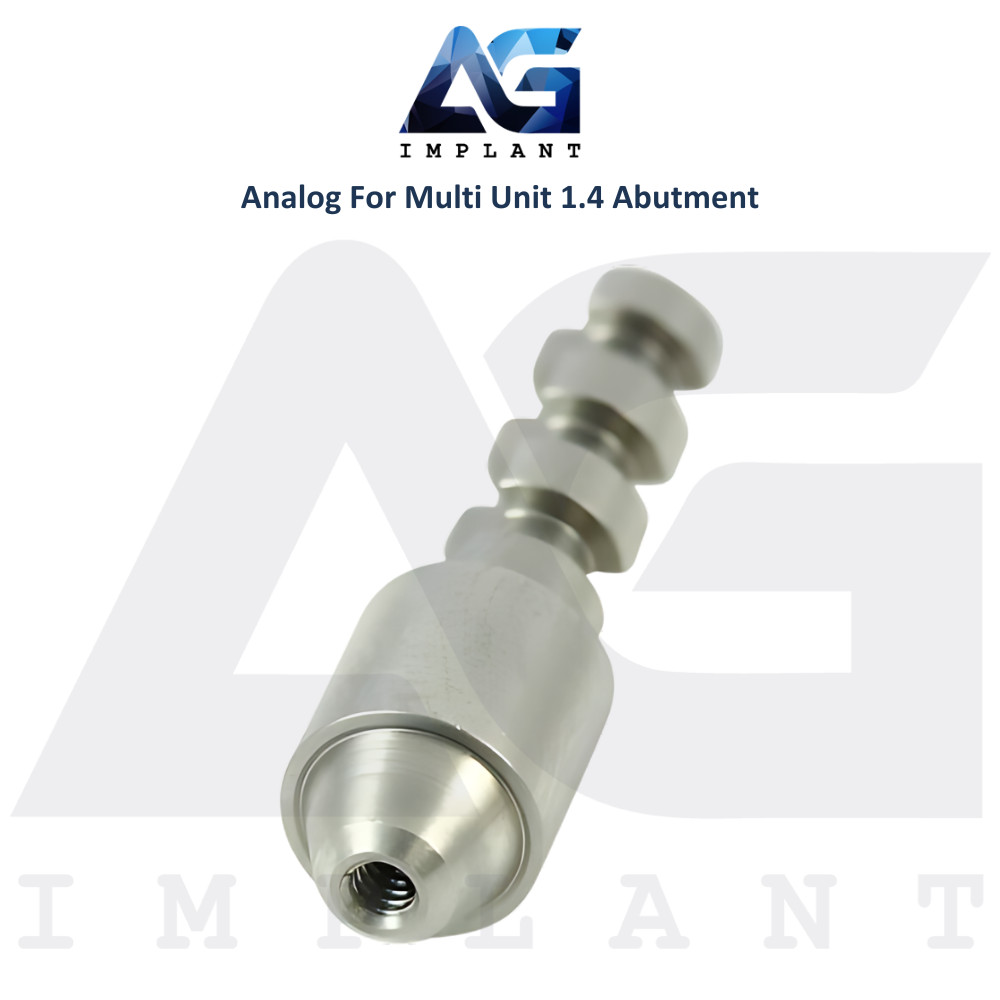 10 Dental Analog Multi Unit 1.4mm Prosthetic Int Hex System Stainless Steel