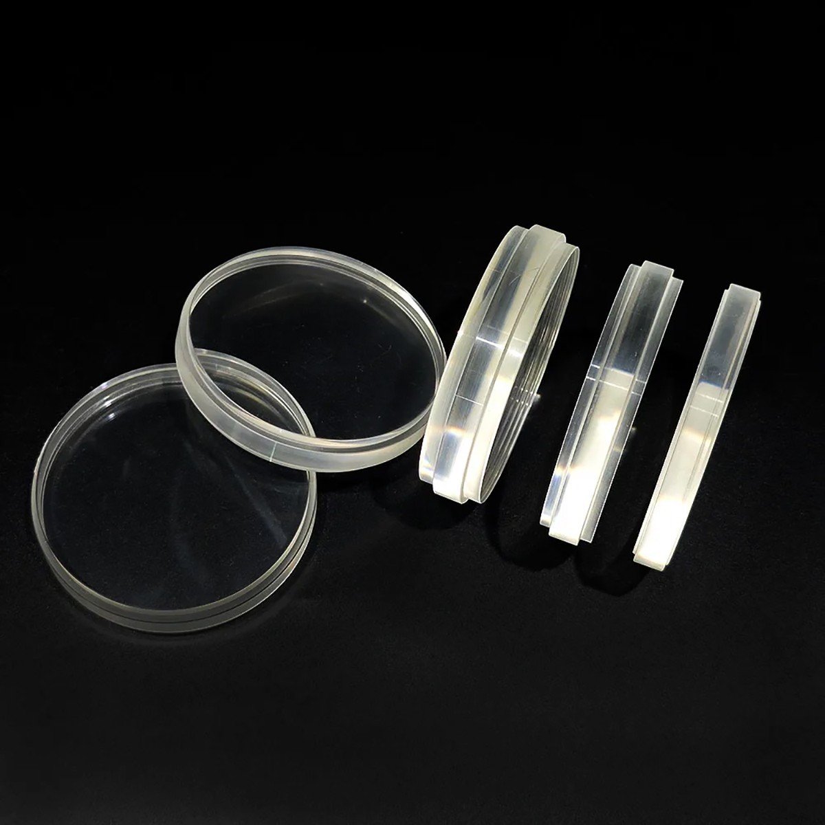 98mm Dental Clear PMMA Block Transparent Resin Disc for Dental Lab Material 5pc