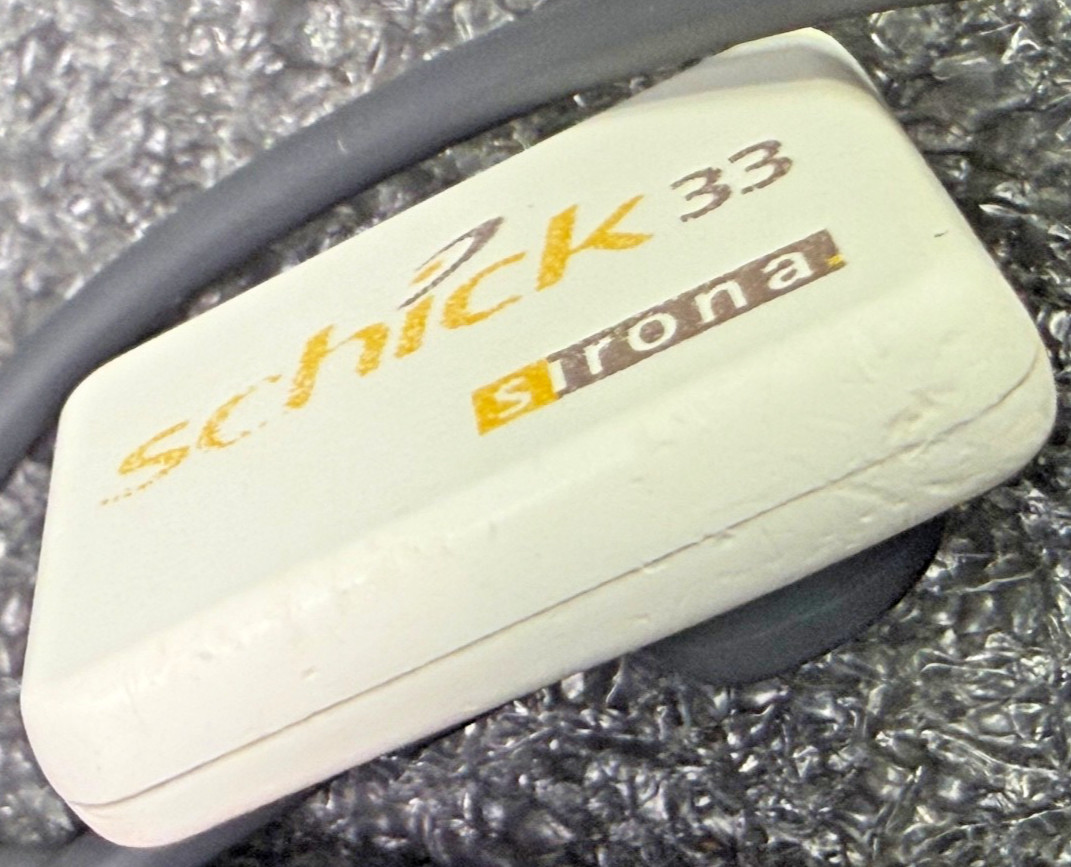 Sirona Schick 33 Size #0 Sensor W/ USB 3.0 Grey Connecting Cord Ref: 100007224