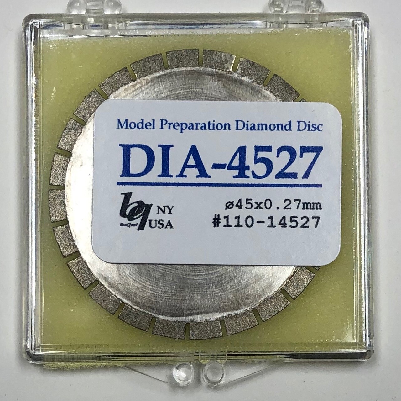 Dental Lab Diamond Disc 45mm x 0.27mm for cutting model plaster, die stone new