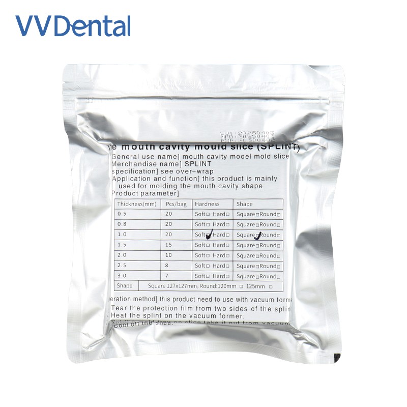 1.0/1.5/2.0mm Dental Lab Thermoforming Material Vacuum Forming Hard Soft Sheets
