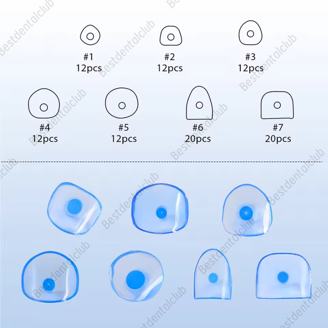 Dental Blue Transparent Cervical Matrices Composite Gingival Retractor Matrix