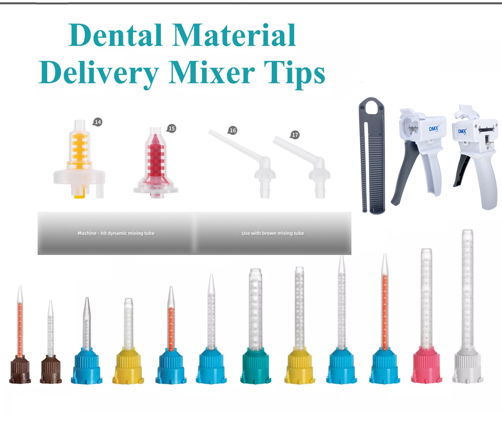1:1 /2:1 4:1/10:1 Ratio Dental Impression Material Mixing Dispenser Caulking Gun