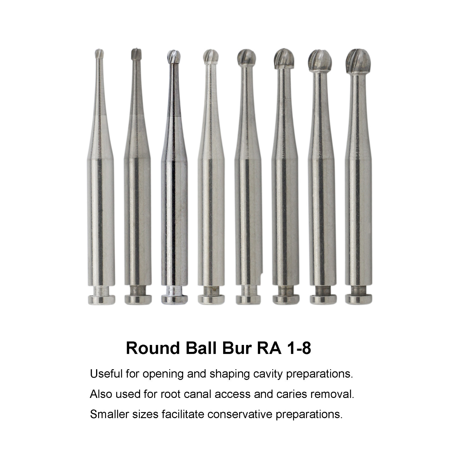 Wave Dental Carbide Burs Latch Round RA 2 3 4 8 699 for Slow Speed Contra Angle