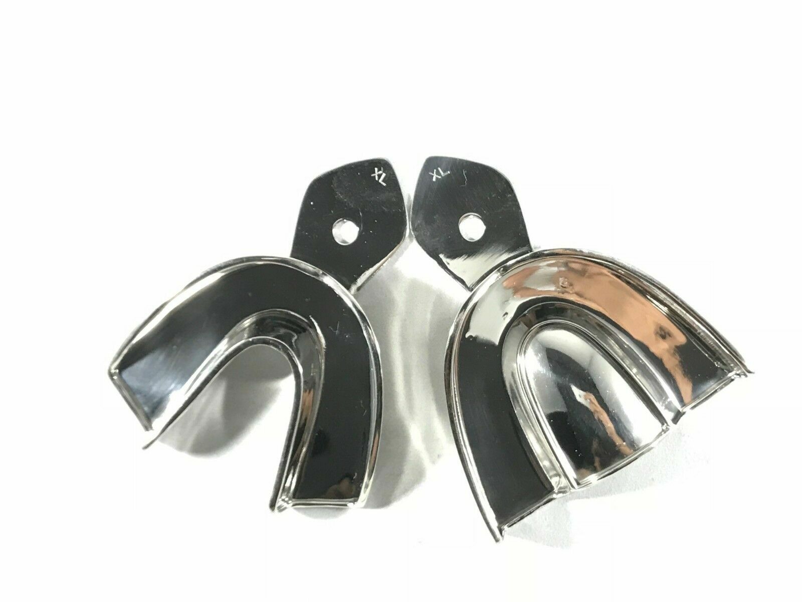 Dental S S NON-PERFORATED Impression Trays Autoclavable (XS to XL)-FDA