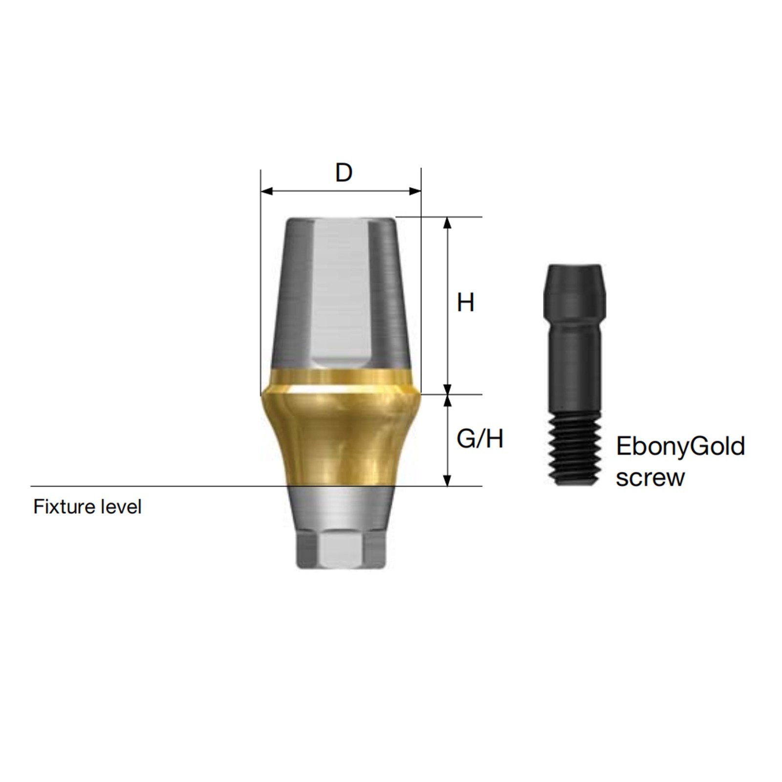 US Dental 17° Angled Anatomic/Straight Transfer Abutment Fit Hiossen Osstem M/R