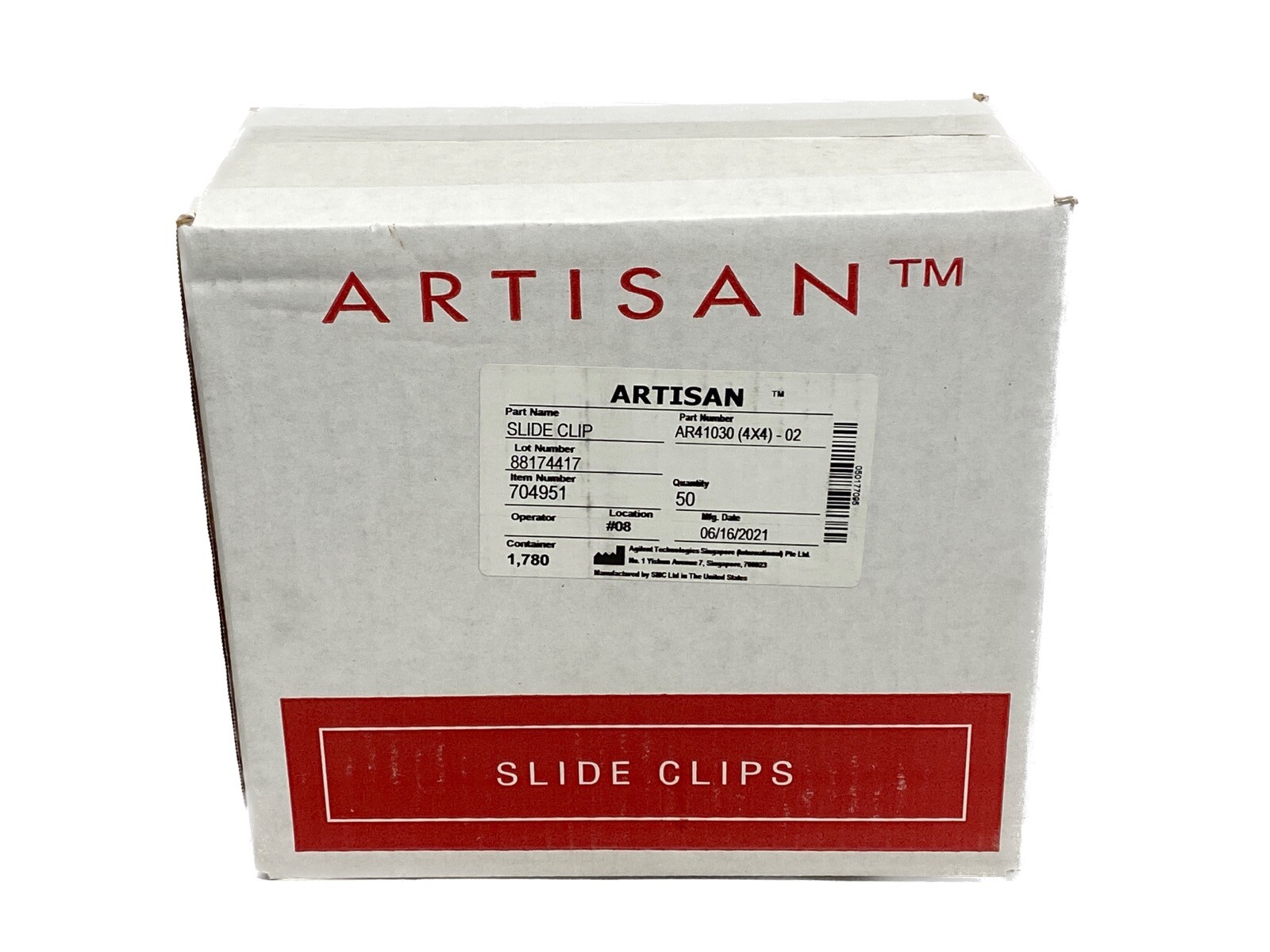 (50) AGILENT Artisan Histological Slide Clips AR41030(4×4)-02