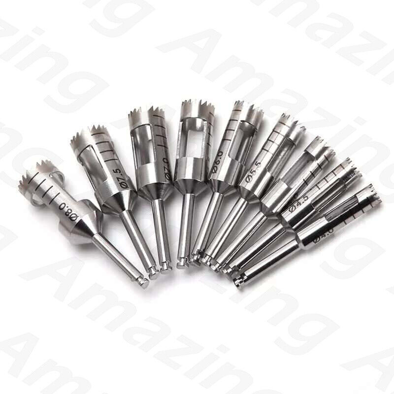 Dental Cutting Trephine Drill Bone Sharp Burr Planting Drills Harvest ITI NOB