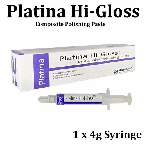 Dental Platina Hi-Gloss Composite Polishing Paste Prevest Teeth Crown 4 gm f.s..