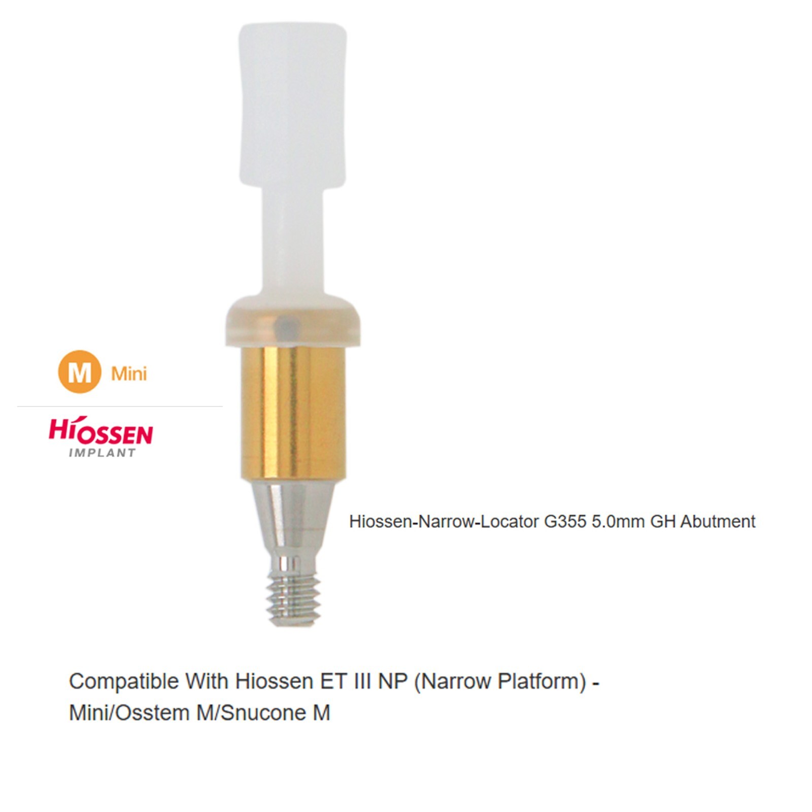 US Implant Locator Attachment Abutment For Hiossen ET Mini/Regular platform