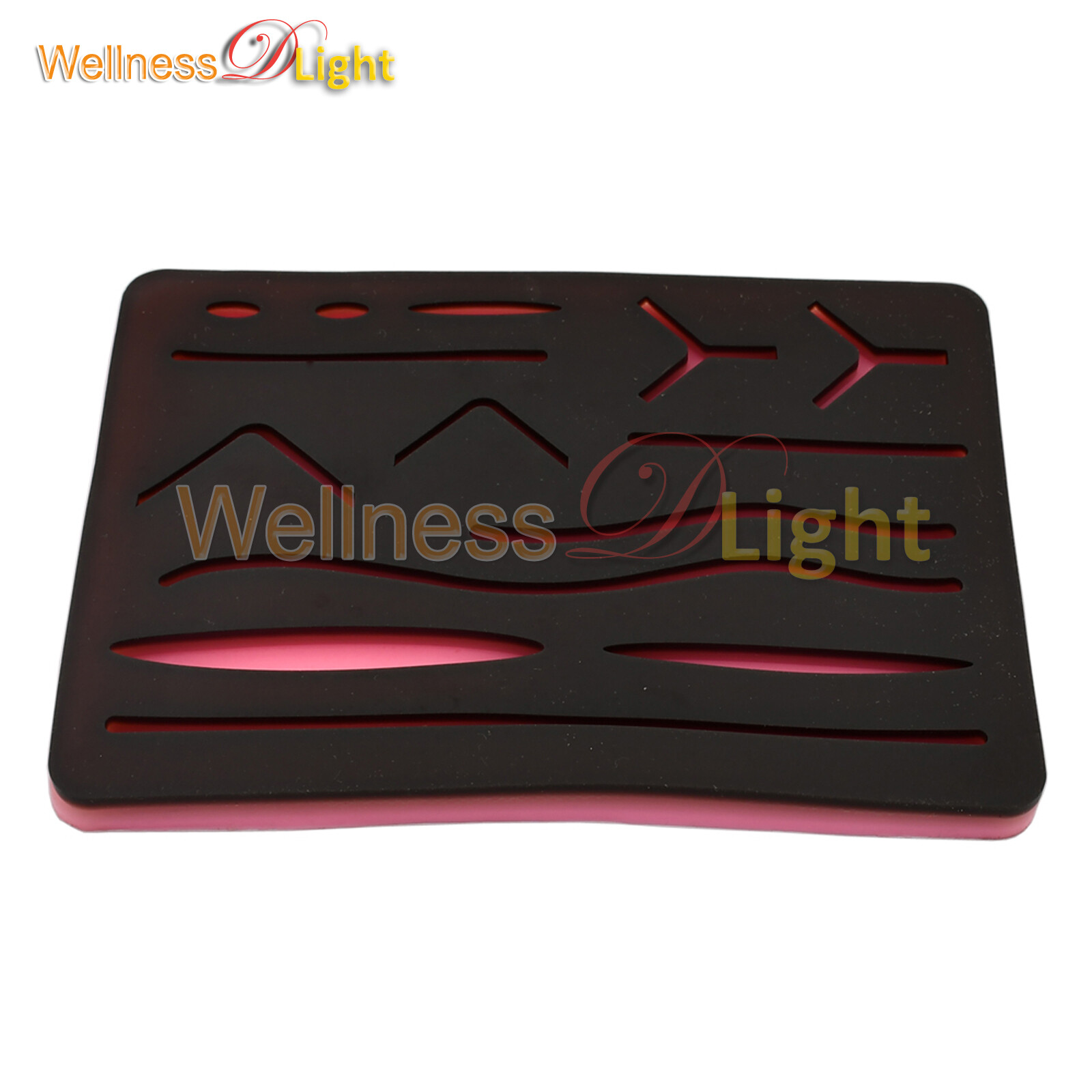 Brown Medical Skin Suture Practice Silicone Pad Wound Simulated Training DS-1357