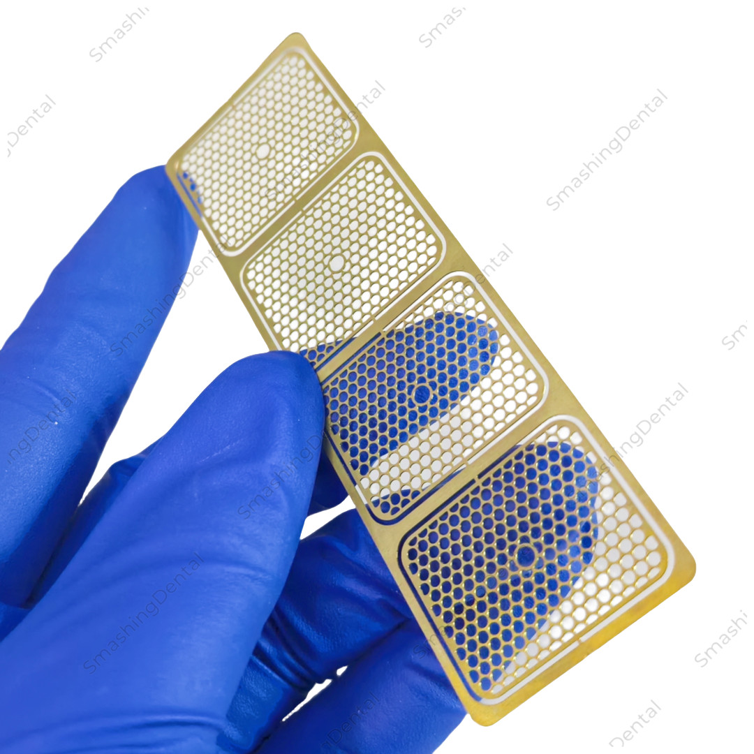 Dental GBR Titanium Mesh Membrane Guided Bone Regeneration Barrier Gold Coated