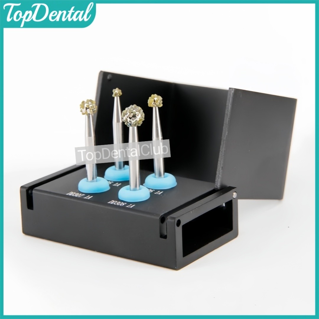 Dental Degranulation Burs Kit Bone Debridement Remove Tissue Debris Remnant Bur