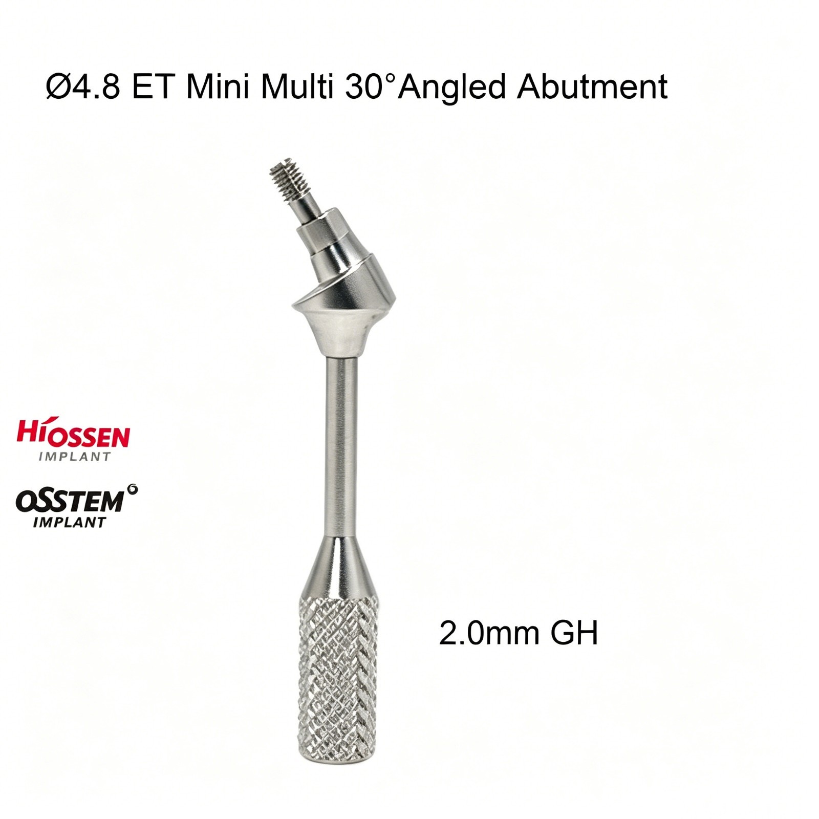 Dental MUA 30º 4.8mm angled multi unit Hex abutment fits Hiossen ET OSS TS M/R