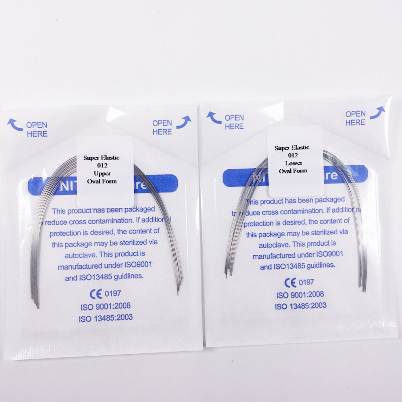 10Packs Dental Ortho Arch Wires Round Super Elastic Niti Oval Form 12-20 U/L