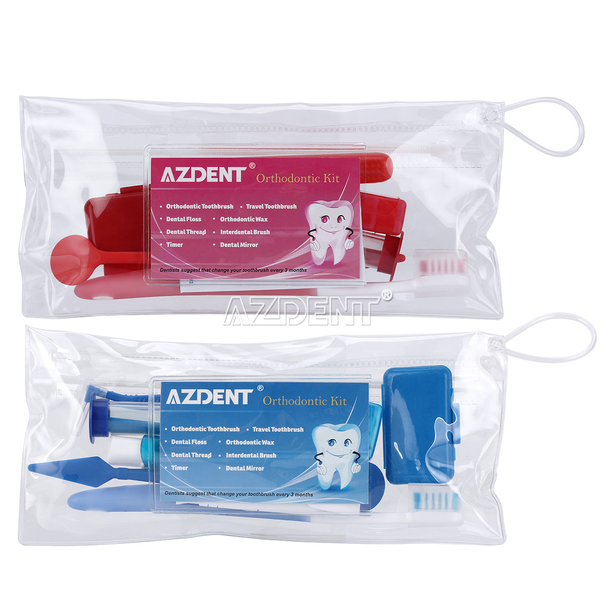 Limpieza Ortodoncia El Cuidado Oral de Dientes Ortodóntica Kits Cepillo Hilo Den